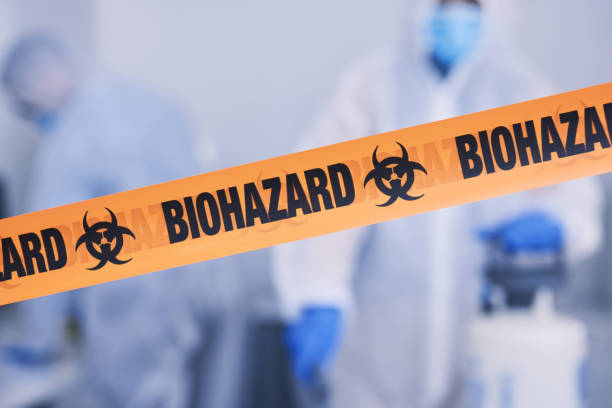 Professional Biohazard Cleanup technician working in Paso Robles, CA